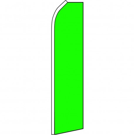 Solid Neon Green Swooper Flag