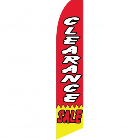Clearance Sale Red Yellow Swooper Flag