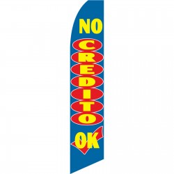 No Credito OK Swooper Flag