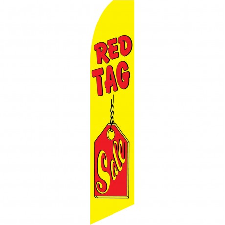 Red Tag Sale Yellow Swooper Flag
