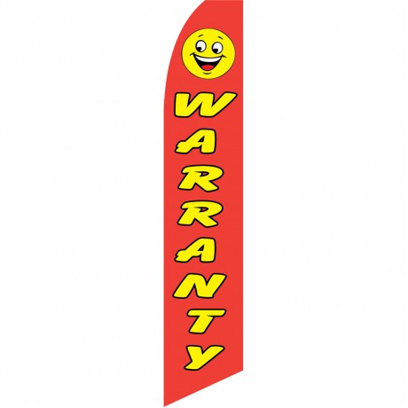 Warranty Red Swooper Flag