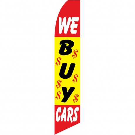 We Buy Cars $ Swooper Flag