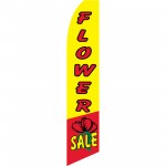 Flower Sale Yellow Swooper Flag