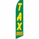 Tax Service Green Swooper Flag