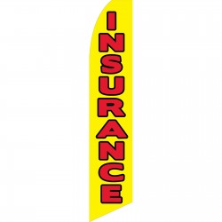 Insurance Yellow Red Swooper Flag