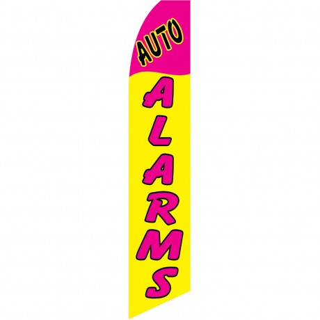 Auto Alarms Yellow Pink Swooper Flag