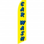 Car Wash Yellow Swooper Flag