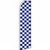 Checkered Blue & White Swooper Flag