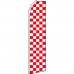Checkered Red & White Swooper Flag