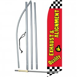 Quality Exhaust & Alignment Swooper Flag Bundle