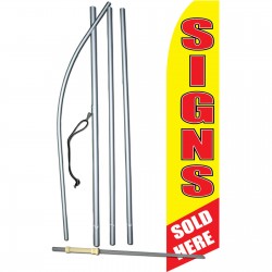 Signs Sold Here Swooper Flag Bundle