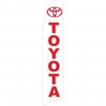 Toyota White Swooper Flag
