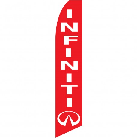 Infiniti Red Swooper Flag