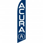 Acura Blue Swooper Flag