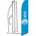 AT&T Wireless Blue Swooper Flag Bundle