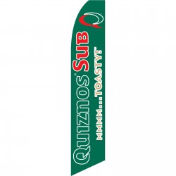 Quiznos Sub Green Swooper Flag