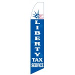 Liberty Tax Service Blue Stars Swooper Flag