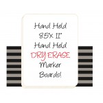 8.5" x 11" Hand Held Dry Erase Board Sign