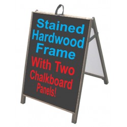 Hardwood A-Frame w/Chalkboard