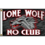 Lone Wolf No Club 3'x 5' Flag