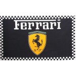 Ferrari Black 3'x 5' Flag