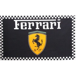 Ferrari Black 3'x 5' Flag