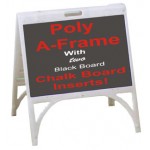 Poly A-Frame With Chalkboard Inserts 1824