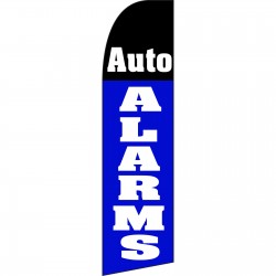 Auto Alarms Blue Swooper Flag