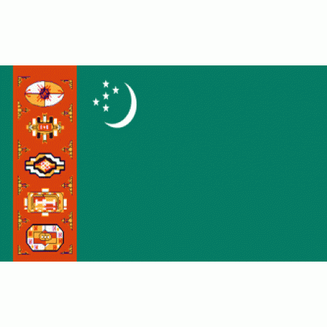 Turkmenistan 3'x 5' Country Flag